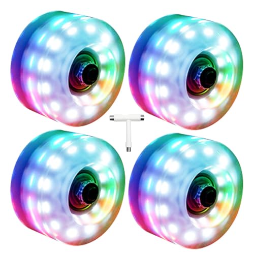 Roues de patins à roulettes lumineuses pour remplacer les roues usées