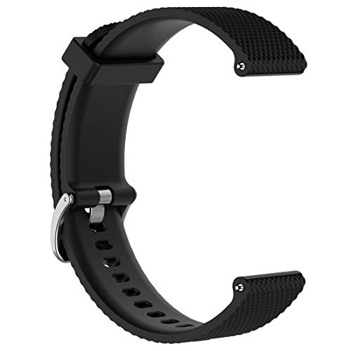 Bracelet silicone Samsung Galaxy Watch Active 2 anti-irritation noir 20mm