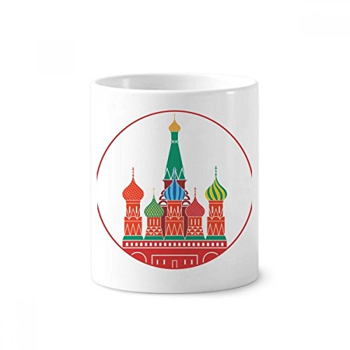 Brosse à dents porte-céramique cathédrale de Moscou tasse blanche bureau 350ml
