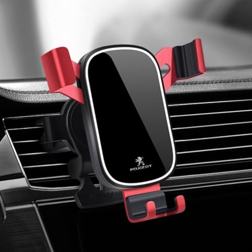 FENVY Car Phone Holder Air Vent for Peugeot 2008 206 207 3008 301 307 308 308S e2008,Car 360° Adjustable Rotating Holder Phone Mount Automobile Cradle