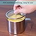 Newness Stainless Steel Sugar Bowl with Handle, Clear Lid (for better recognition) and Sugar Spoon for Home and Kitchen, Cylinder Shape, 17.56 Ounces(520 Milliliter)