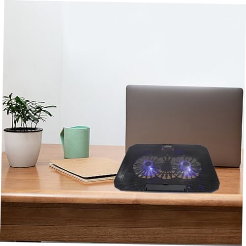 Base para Laptop con Doble Ventilador USB Negro miniatura 5