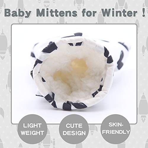 Image of BAVST Toddler Waterproof Mittens Fleece Lined Baby Boys Girls Winter Warm Glove Kids Snow Infant Ski Mitten for 3M-5T
