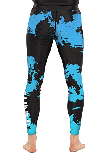 Men‘s Camo Samurai Jiu Jitsu Spats Compression Pants Multi-Sport2