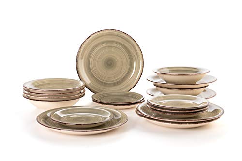 Quid Vita Keramisch Servies, 18 Stuk, voor 6 Personen, Beige - Image 8