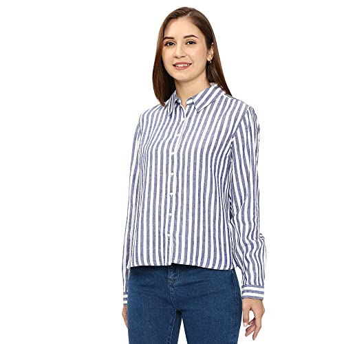Image of Spykar Solid Blended Round Neck Women's Regular Fit Top