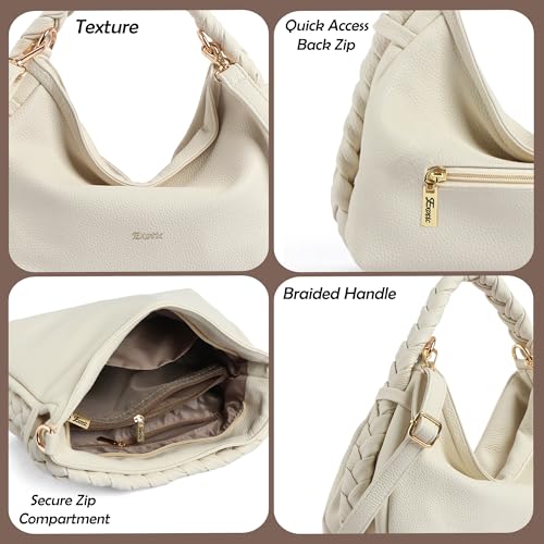 Image of EXOTIC Luna Braided Sling Bag for Women | Soft Structured Hobo Bag | Adjustable Strap | Multi Pocket | Elegant Everyday Purse