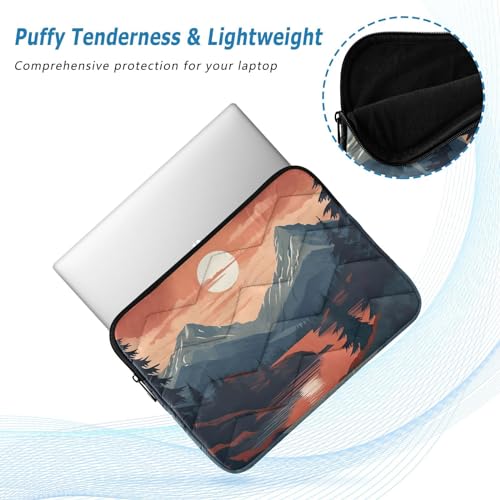 Funda para laptop de 13 a 14 pulgadas diseño Sunset Mountain miniatura 5