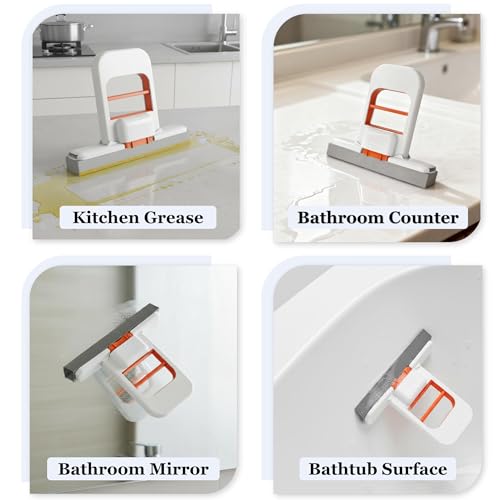Image of Mini Mop for Kitchen, Floor, Glass, Car & More | Portable Cleaning Sponge Mop Handheld Self-Squeeze Sponge Cleaning Tool Wet and Dry Use Cleaning System for Small Spaces