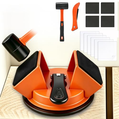Floor Gap Fixer Tool with Lock Lever & Rubber Hammer