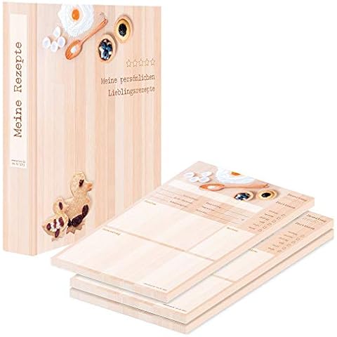 PRICARO Recipe folder with recipe pad "Baking", A4 Cover