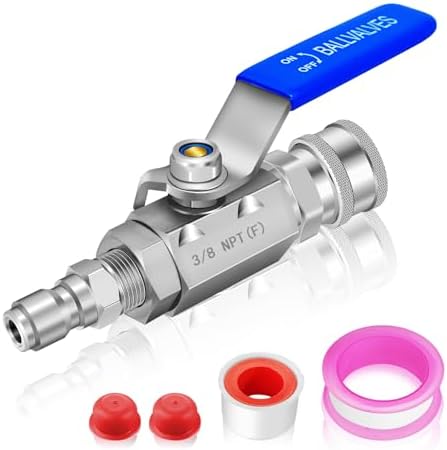 Plastic In-Line Hose Barb Connector Shut Off Male Insert Quick Disconnect Coupler Valved Couplings For Water Air Liquid Circulation - Foto 6