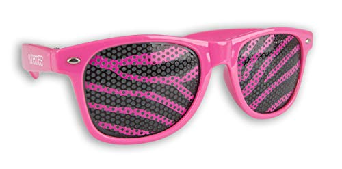 Promo Trade Sonnenbrille im Retro Stil Unisex Brille UV400 - Motiv Getigert Zebra pink Cover