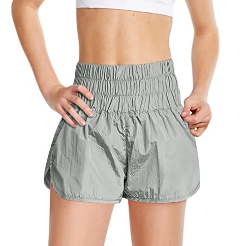 Youth Girls Athletic Shorts Girls Soccer Shorts Basketball Shorts Kids Workout Gym Clothes Toddler (Grey, 11-12 Years)