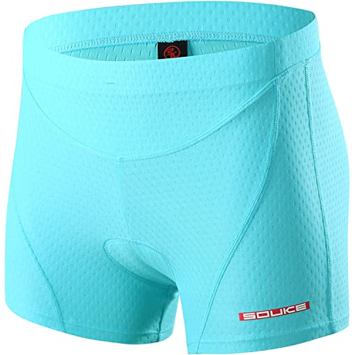 Eco-daily Women's 3D Padded Cycling Shorts Blue