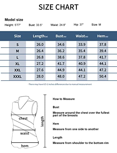 Tanst Sky Sleeveless Workout Tops For Women, Loose Fit Polo Collared Shirts V-Neck Quick Dry Running Hiking Golf Tshirts Pullover Tennis Yoga Gym Clothes Geometric Blue Large #TOP5