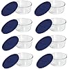 Amazon.com: Pyrex Storage 4-Cup Round Dish with Dark Blue Plastic Cover ...