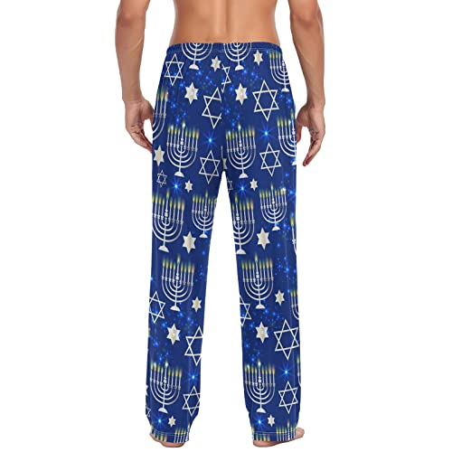 Cute Snowman Pajama Pants for Men - Lounge Pants with Pockets and Drawstring2