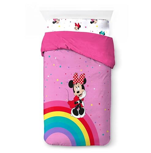 Housse de Couette Minnie Mouse en Pur Coton Qualité Supérieure 3pcs - 3
