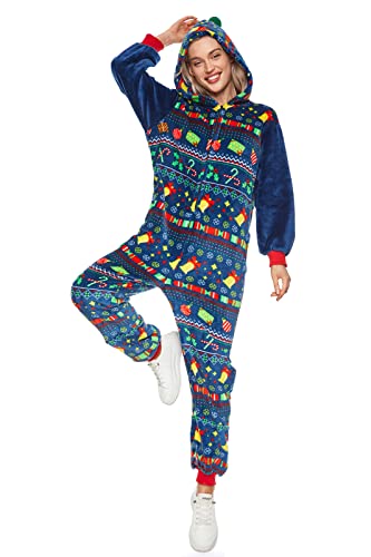 Unisex Mujeres Onesies Pijama Unicornio Animal Suave Forro Polar Franela Home Wear One Piece Ropa de...