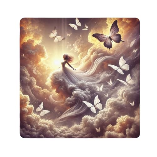 Butterfly Sky Golden Self-adhesive Cloth 17.7