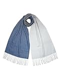 Größe: 75x14 Zoll SEECOSY Kaschmir-Wollschal – Warmer, weicher Ombre-Wende-Doppelschal, Geschenk für Männer und Frauen
