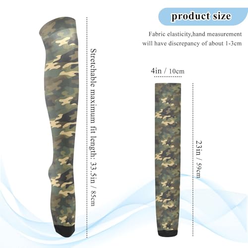 Military Camouflage Thigh High Socks Knee High Socks for Women Thigh Highs Stockings Leg Warmers Long Socks Fashion Over the Knee Socks for Outdoor Sports Women Travel Daily Wear3