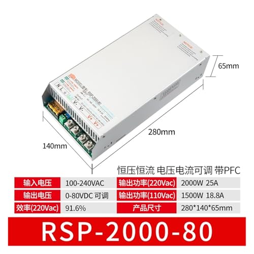 Alimentation à découpage PFC active RSP-2000W à tension constante - 2