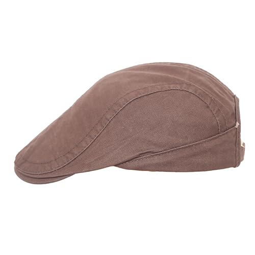 Image of FabSeasons Cotton Ivy Flat Golf Cap - Classic Newsboy Gatsby Hat for Men