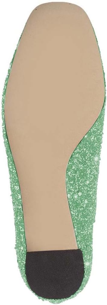 XYD Women Glitter Low Block Heel Ankle Boots Round Toe Festival Party Booties Shoes with Zip - Image 3