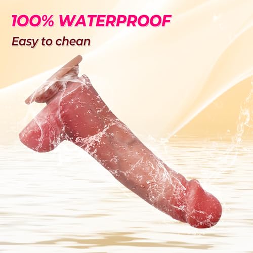 Image of 8.3 inch Realistic Dildo for Women with Strong Suction Cup, CKSOHOT Soft Silicone Sex Toy for Anal & G-spot Deep Stimulation, Long Thick Dildo Adult Sex Toys for Women Hands-Free Pleasure