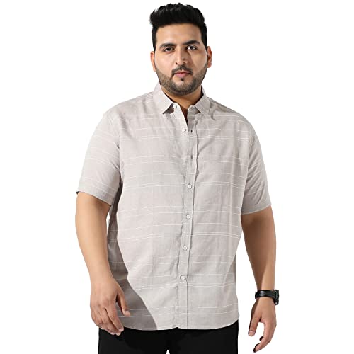 Image of Instafab Plus Men's Button Up Regular Fit Shirt for Casual Wear Modern Clothing Shirt Crafted with Regular Sleeve, Comfort Fit & High-Performance for Everyday Wear