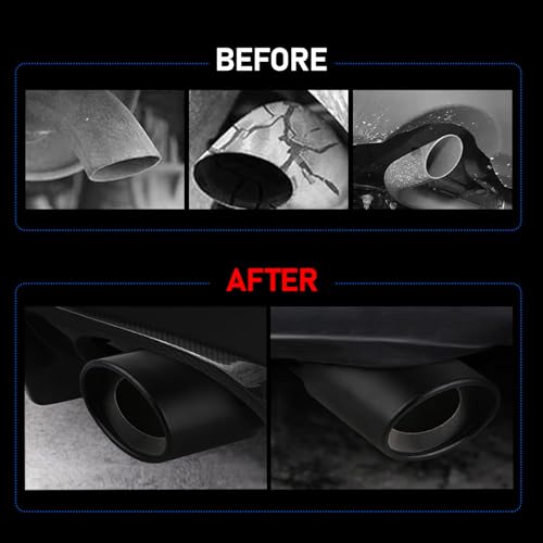 Jawmoy JA90 1 Pc Car Universal Straight Exhaust Tip thumb #5