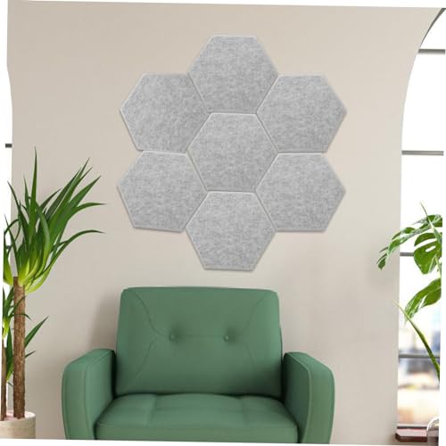 12 paneles acústicos de absorción para pared para grabación, oficina y uso en el hogar, reducción de ruido y diseño moderno miniatura 2