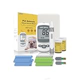 ペット血糖値計 犬/猫 糖尿病モニタリングスターターキット (自動コーディング) - ペット 糖度計 屈折計 家 ペット 犬 猫 割合 タンパク質 尿 血清-犬と猫用 キャリブレーション