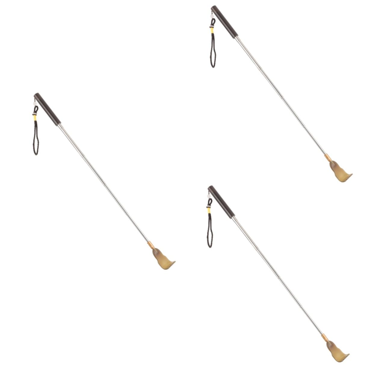 FOMIYES 3 Piezas rascador telescópico squeegee toung scraper palo de picazón en la espalda herramienta para rascar el cuerpo rascador de espalda telescopico rascador para aliviar el picor