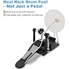 RVONE Electric Drum Set with Kick Hammer Pedal, Electronic Drum Kit for Kids Adult Beginner with 150 Sounds, 10 Cymbals, 4 Quiet Mesh Pads, all-in-one drum set with Throne, Headphones, Sticks