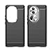 Case for Oppo Reno 11 Pro 5G,Oppo Reno 11 Pro 5G Case,TPU Carbon Fiber Soft Silicone Bumpers Protective Cover Anti-Scratch Shockproof Heavy Duty Phone Case for Oppo Reno 11 Pro 5G (Lasi Black)