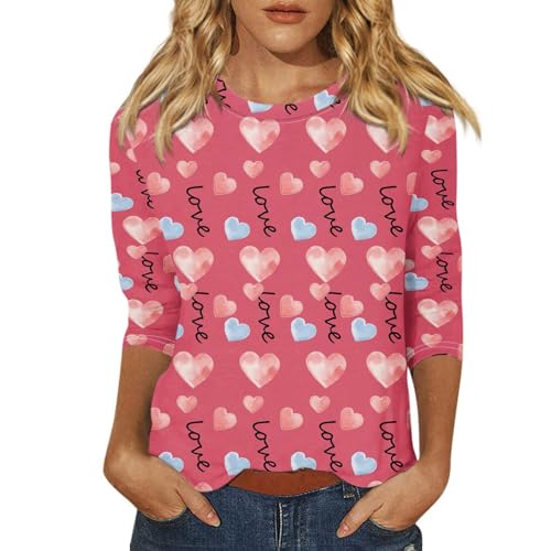 Dressy Tops for Women Night Out,Womens Tops 3/4 Sleeve Shirts Rou...