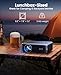 [Netflix-Licensed/Compact Design] Smart Outdoor Projector with WiFi6 and Bluetooth, 4K Supported Movie Projector, DoIby Audio w/ HDMI ARC, Built-in Apps, AI Auto Focus, Portable Home Proyector P65