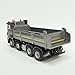 FloZ for NZG for Mercedes for Benz Arocs 8x4 Meiller Tipper Silver Grey 1/50 Truck Pre-Built Model
