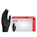 1st Choice Industrial 6 Mil Black Nitrile Gloves - Latex Free, Powder Free, Textured, Medium, 1PBNM, Box of 100, Pack of 10