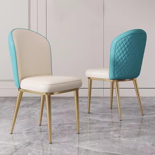 Chaise d'appoint bleue pour salon et cuisine style chic - 2