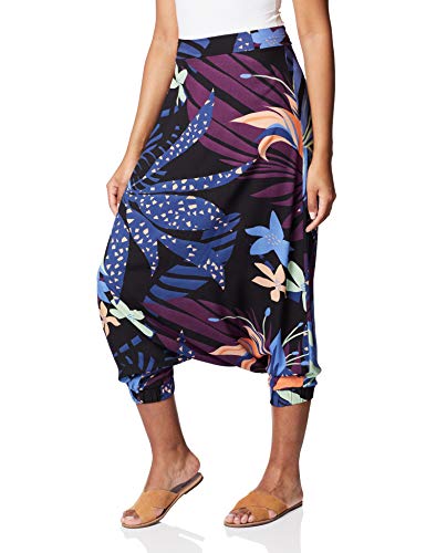 Calça saruel estampada, Mercatto, Feminino, Preto, M