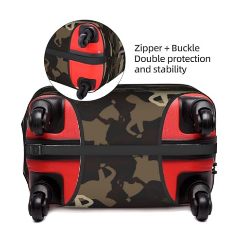 Beautiful Camouflage Horse Luggage Suitcase Cover, Stretchable Protection Luggage Stylish Suitcase Covers Small4