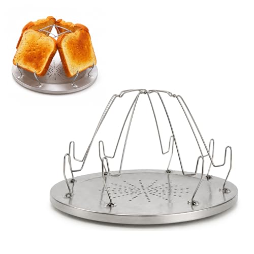Adecuado para estufas de camping, tostadora de 4 piezas, modelos de tostadora, camping, horno, tostadas, accesorios, accesorios para caravanas, adecuado para uso doméstico, hornillo de gas al aire