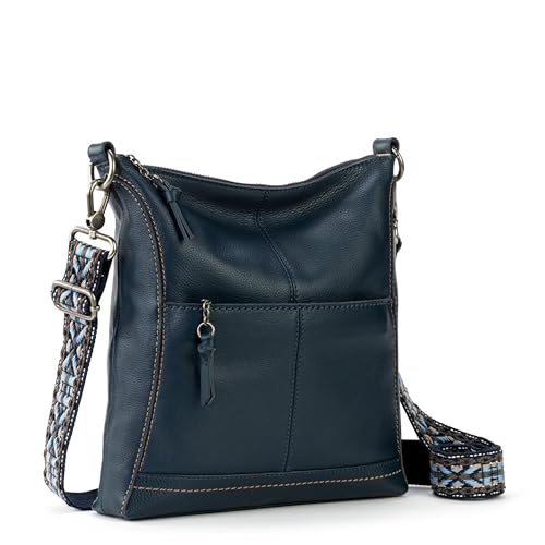 Image of The Sak Lucia Leather Crossbody Purse - Premium Leather Women's Handbag for Everyday & Travel - Cross Body Bag With Zipper