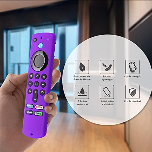 Compatível com a tampa remota Fire-TV-Stick 4K Max/3rd Gen | Estojo de controle remoto de silicone m