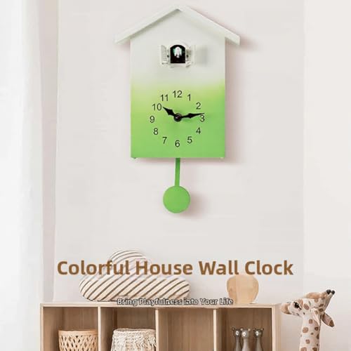 Reloj de cuco nórdico infantil con volumen regulable para dormitorios 8