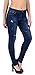 Produktbild ESRA Damen Röhrenjeans Skinny Jeans mit Risse Damen Destroyed Jeanshose bis Übergröße J312